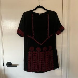 Anthropologie Embroidered Shift Dress by Tiny in XSP